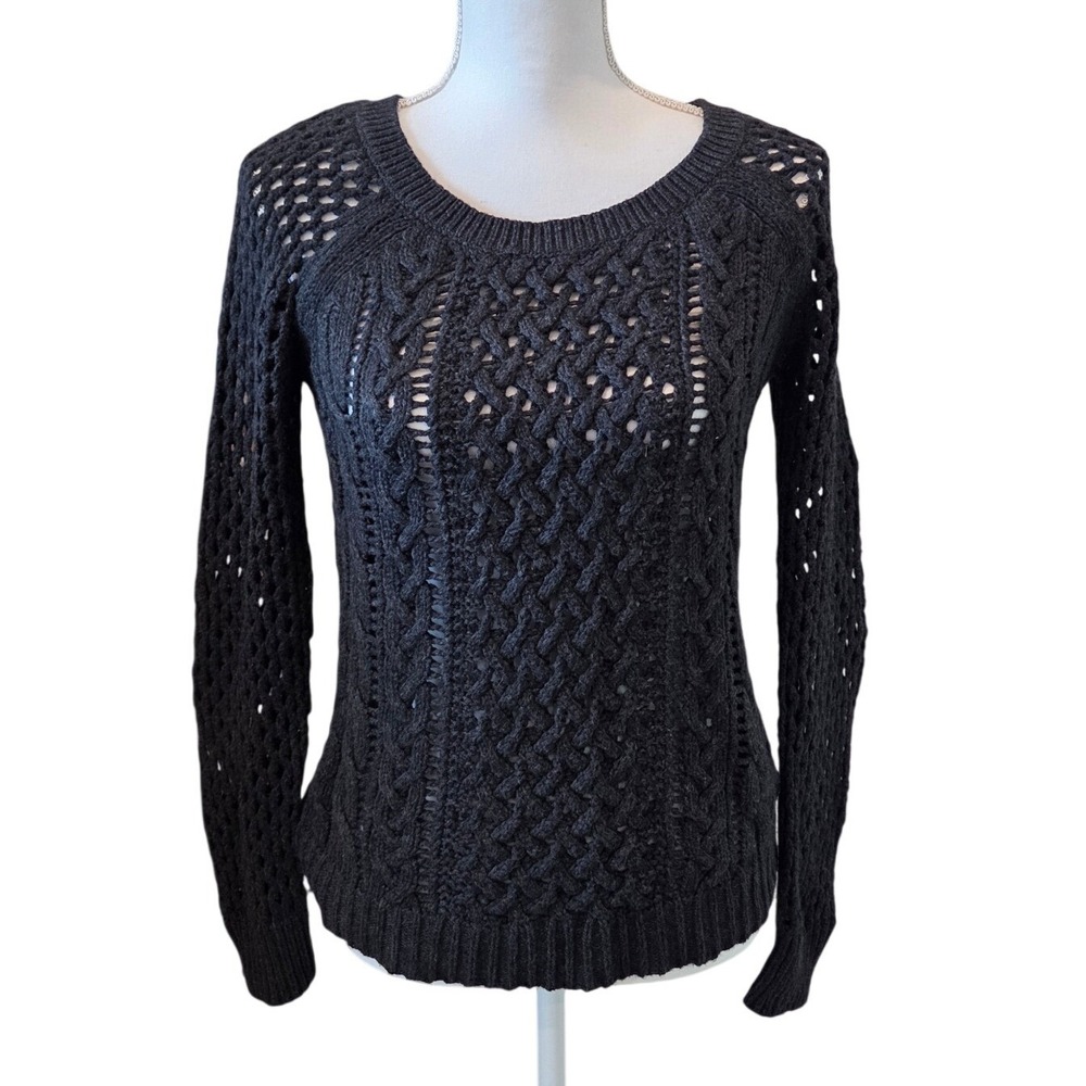 American Eagle Outfitters Womens Wool Blend Sweater Goth, Minimalist, Earthy XS